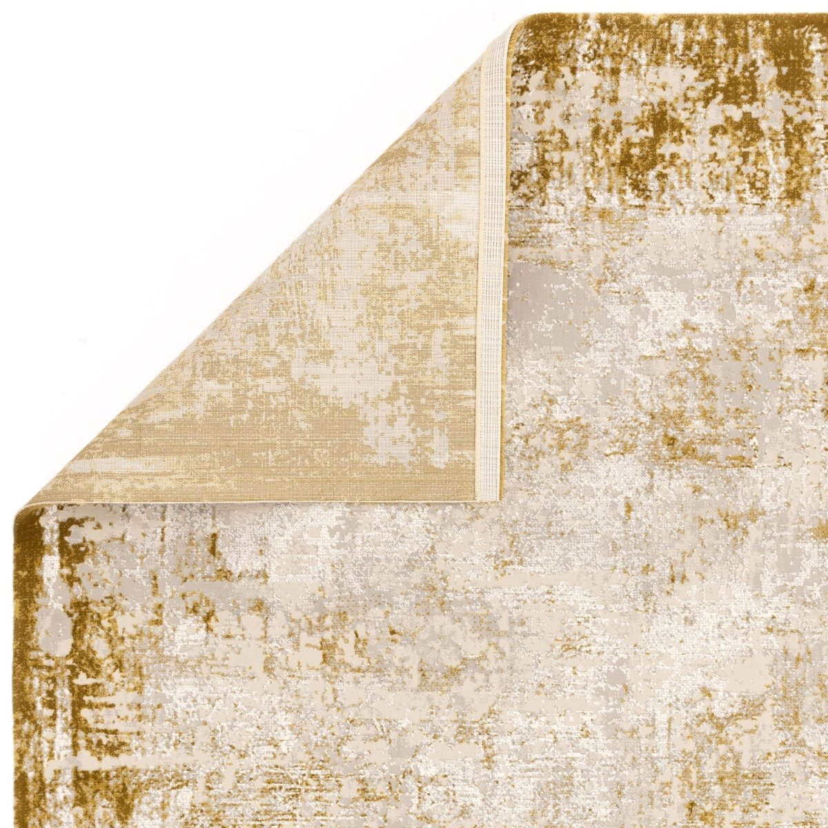 Kuza Borders Gold Runner Rug – Love-Rugs