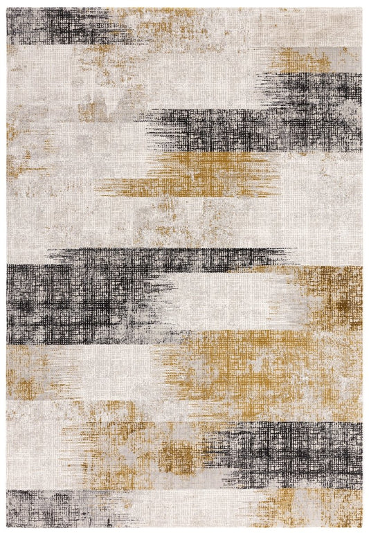Kuza Lines Gold Rug - Love-Rugs