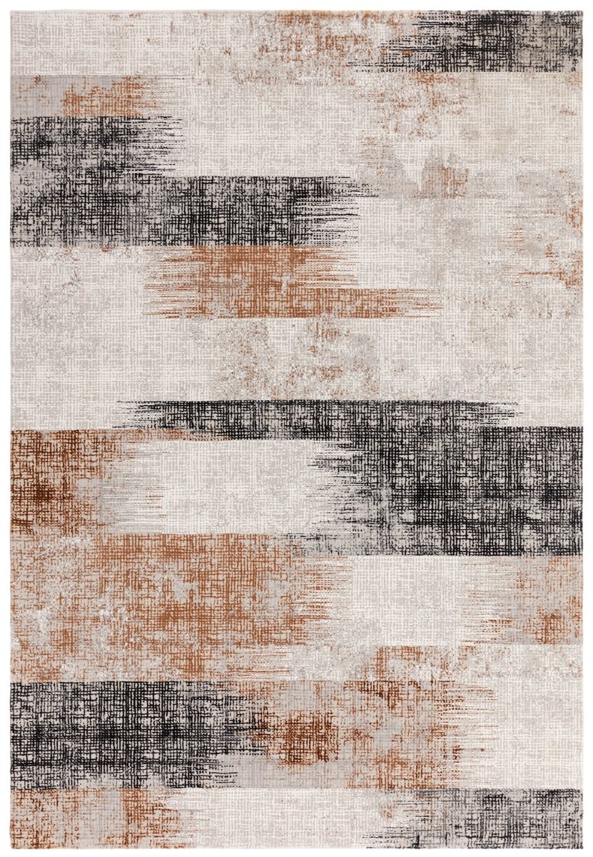 Kuza Lines Terracotta Rug - Love-Rugs