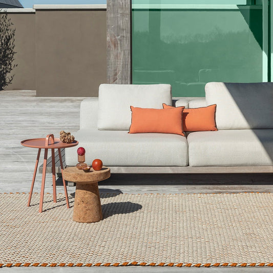 Lace Tricolore White/Sand/Mango 496901 Rug - Love-Rugs alternate image