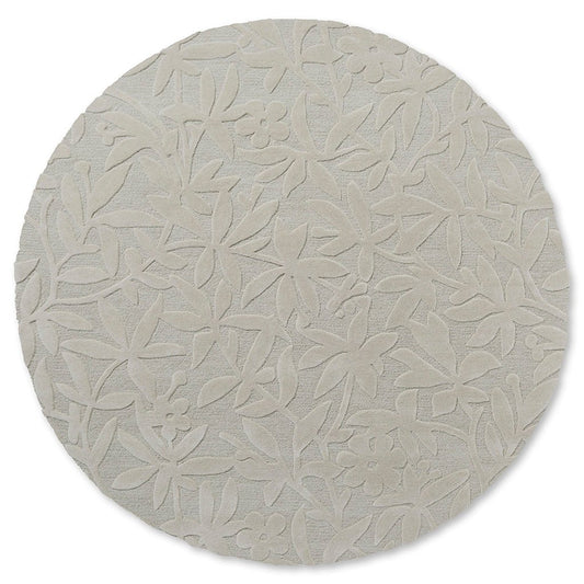 Laura Ashley Cleavers Natural 080901 Round Rug - Love-Rugs