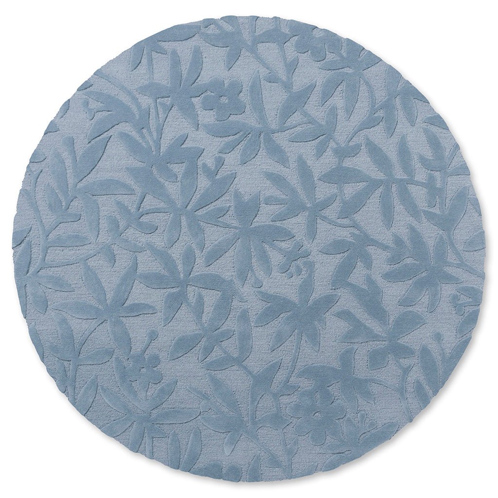Laura Ashley Cleavers Seaspray 080908 Round Rug - Love-Rugs