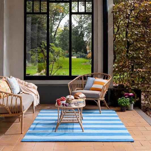 Laura Ashley Lille Sky Blue Outdoor 480008 Rug - Love-Rugs alternate image
