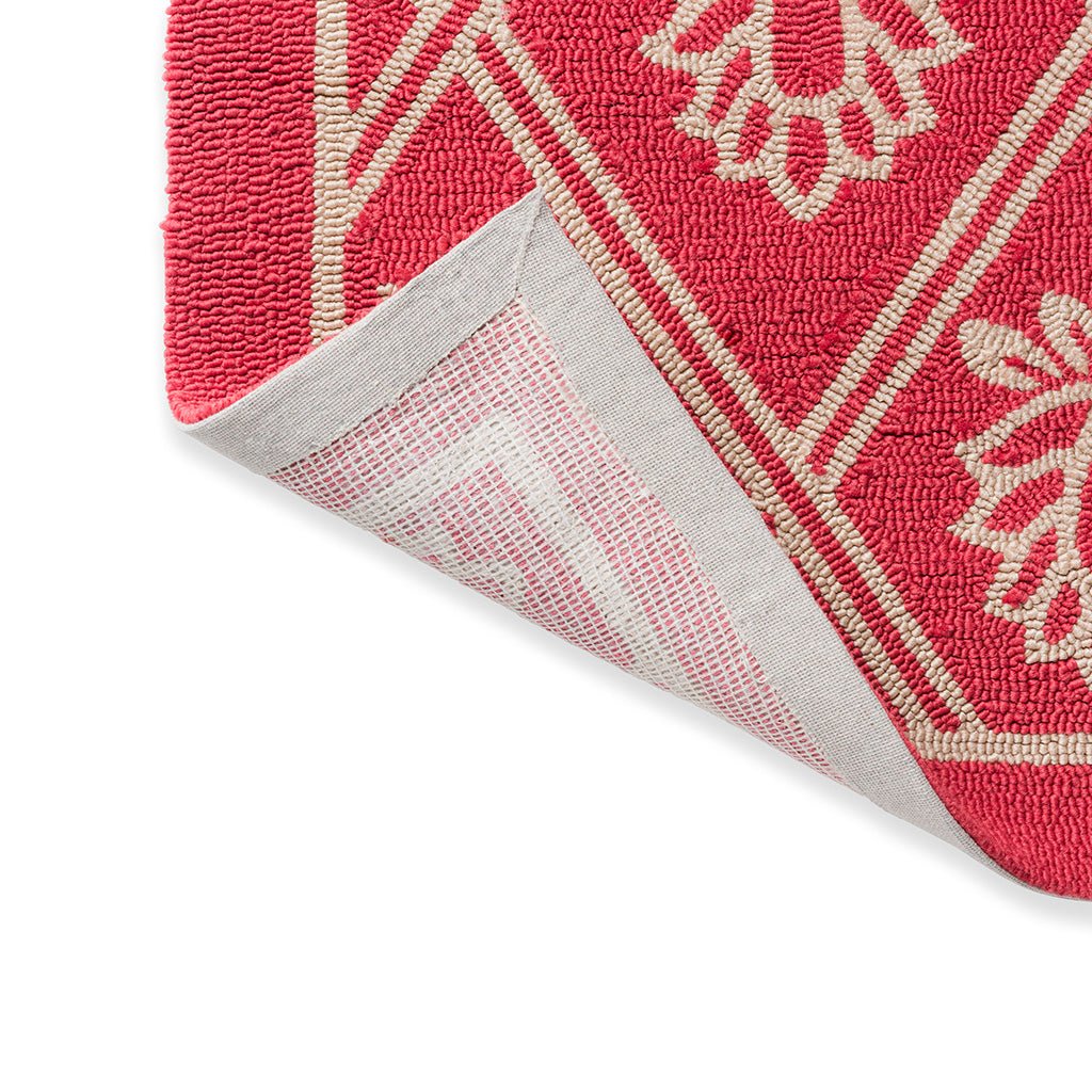 Laura Ashley Porchester Poppy Red Outdoor Rug - Love-Rugs