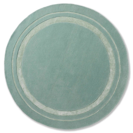 Laura Ashley Redbrook Duck Egg 081807 Round Rug - Love-Rugs