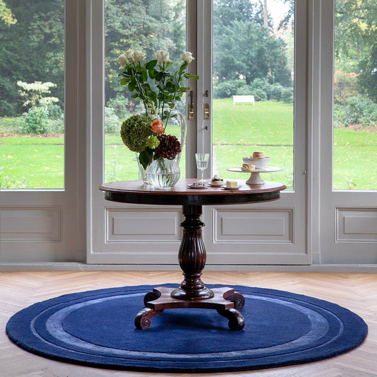 Laura Ashley Redbrook Midnight 081808 Round Rug - Love-Rugs alternate image