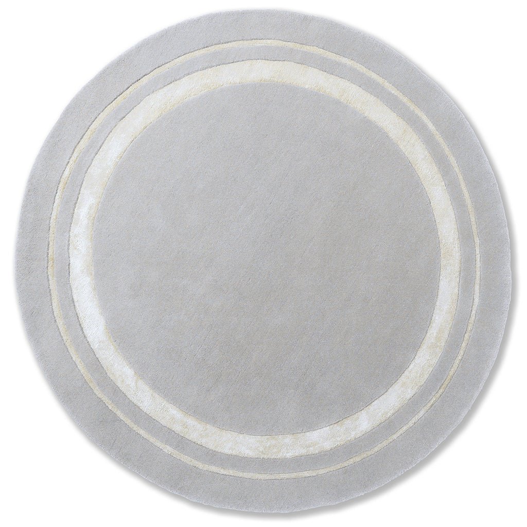 Laura Ashley Redbrook Silver 081804 Round Rug - Love-Rugs