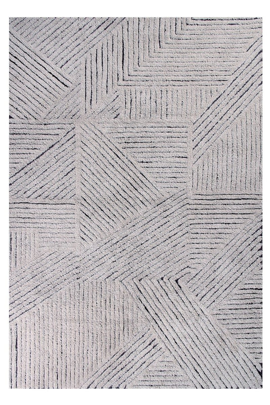 Lorena Canals Fields Woolable Rug Black Chia Rug - Love-Rugs