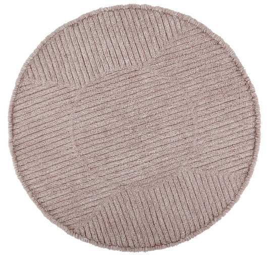 Lorena Canals Fields Woolable Rug Rose Tea Round Rug - Love-Rugs