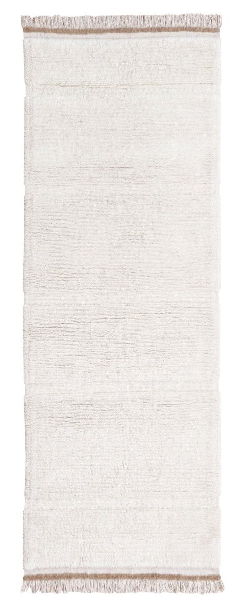 Lorena Canals Sheep of the World Woolable Steppe - Sheep White Runner Rug - Love-Rugs