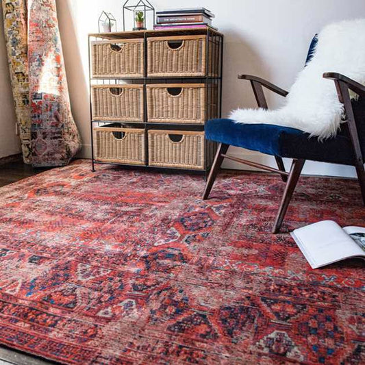 Louis De Poortere Antiquarian Hadschlu 8719 782 Red Brick Rug - Love-Rugs alternate image