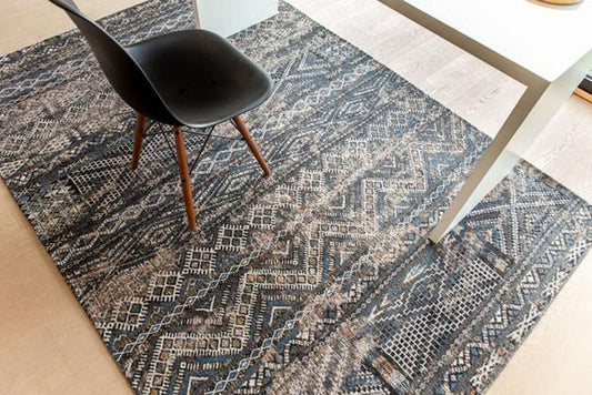 Louis De Poortere Antiquarian Kilim 9113 Black Rabat Rug - Love-Rugs alternate image