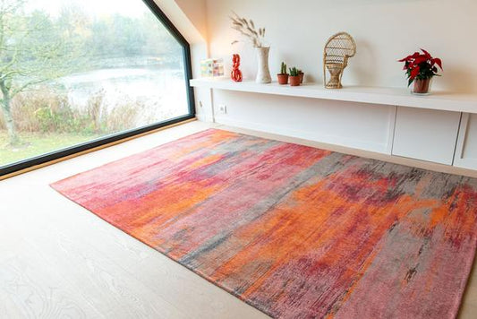 Louis De Poortere Atlantic Monetti 9116 Hibiscus Red Rug - Love-Rugs alternate image