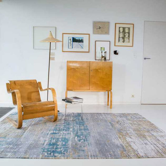 Louis De Poortere Atlantic Streaks 8718 Long Island Blue Rug - Love-Rugs alternate image