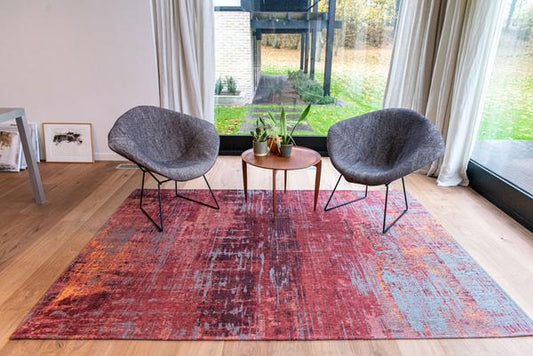Louis De Poortere Atlantic Streaks 9125 Nassau Rose Rug - Love-Rugs alternate image