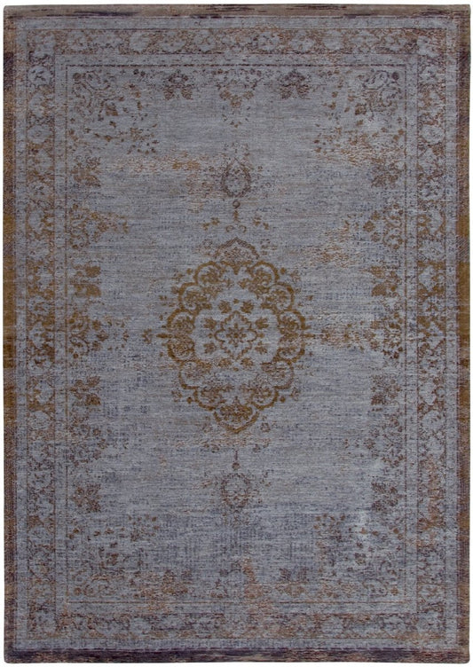 Louis De Poortere Fading World Medallion 8257 Grey Ebony Rug - Love-Rugs