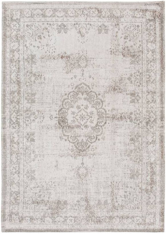 Louis De Poortere Fading World Medallion 8383 Salt & Pepper Rug - Love-Rugs