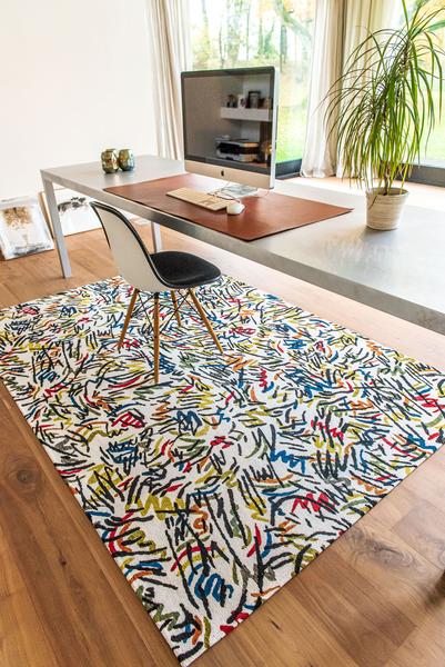 Louis De Poortere Gallery Graffito 9144 Street Graph Rug - Love-Rugs alternate image
