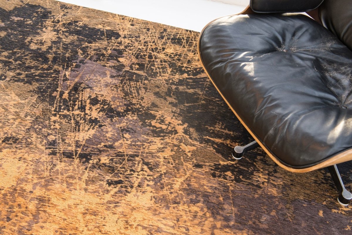 Louis De Poortere Mad Men Cracks 8618 Deep Mine Round Rug Louis De Poortere Mad Men Cracks 8618 Deep Mine Round Rug