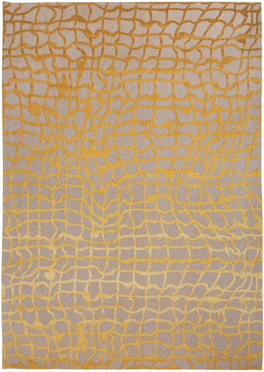 Louis De Poortere Mad Men Dedalo 9205 Yellow Scarab Rug - Love-Rugs