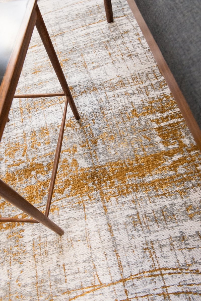 Louis De Poortere Mad Men Griff 8419 Columbus Gold Rug – Love-Rugs