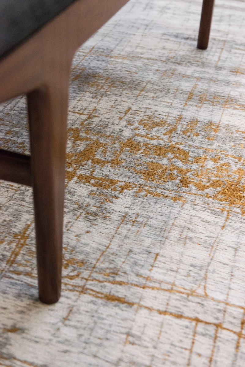 Louis De Poortere Mad Men Griff 8419 Columbus Gold Rug – Love-Rugs