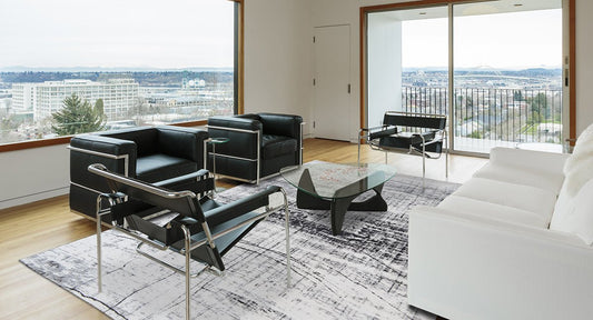 Louis De Poortere Mad Men Griff 8926 Metro Black & White Rug - Love-Rugs alternate image