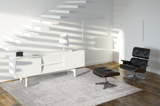 Louis De Poortere Mad Men Jacobs Ladder 8929 White Plains Rug - Love-Rugs alternate image