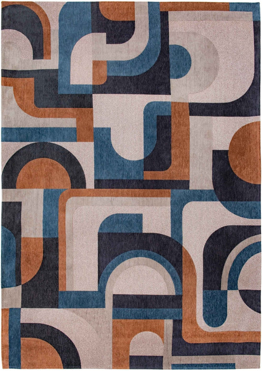 Louis De Poortere Nuance Module 9196 Camel Blue Rug - Love-Rugs alternate image