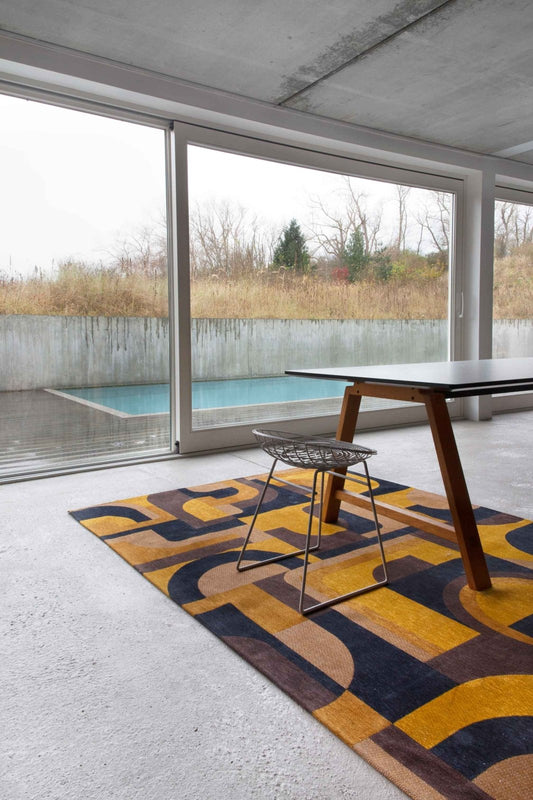 Louis De Poortere Nuance Module 9210 Yellow Meyer Rug - Love-Rugs alternate image