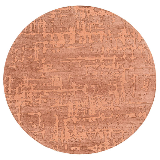 Louis De Poortere Structures Baobab 9199 Za Copper Round Rug - Love-Rugs
