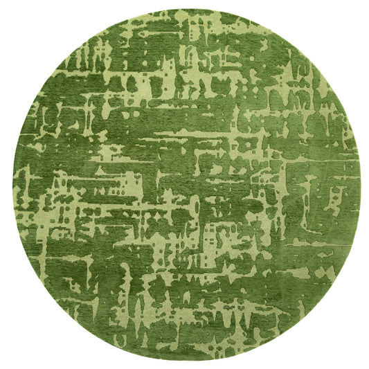 Louis De Poortere Structures Baobab 9202 Perrier'S Green Round Rug - Love-Rugs
