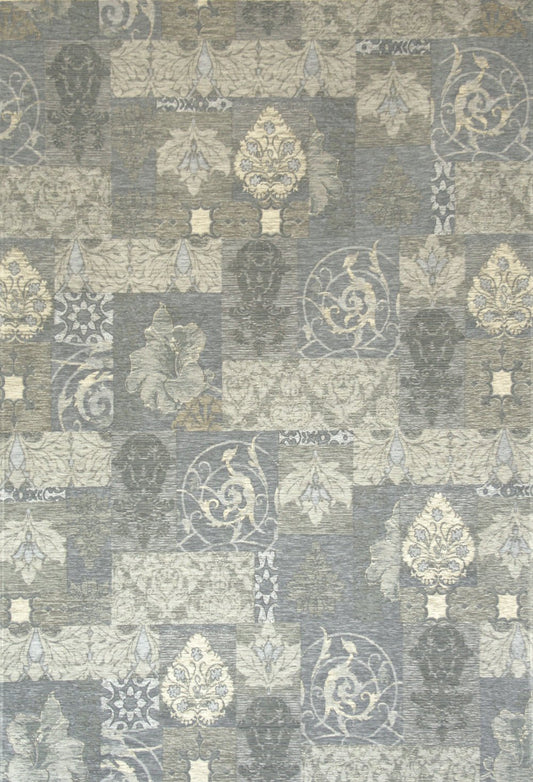 Love-Rugs Carlucci Blue Grey Patchwork Rug - Love-Rugs