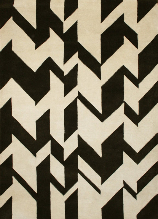 Love-Rugs Craft Click Cream and Brown Rug - Love-Rugs