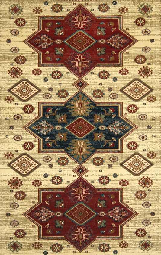 Love-Rugs Fibressa Lux Kazak Ivory Rug - Love-Rugs alternate image