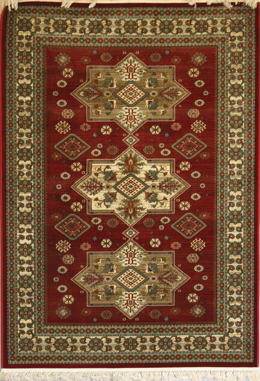Love-Rugs Fibressa Lux Kazak Red Rug - Love-Rugs