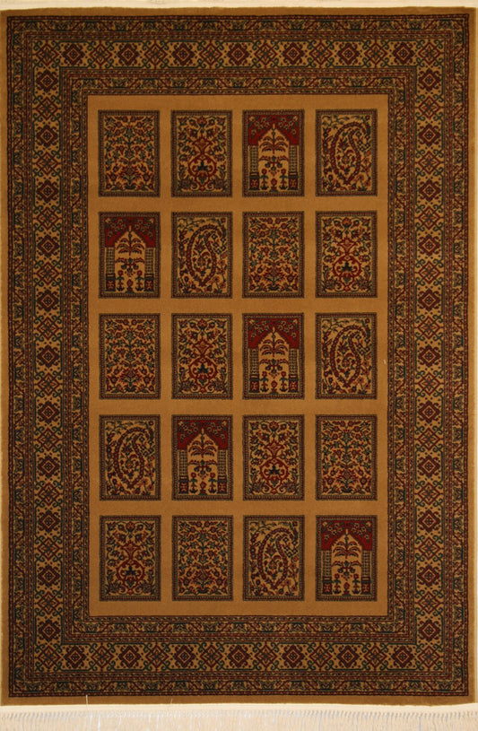 Love-Rugs Kirman Persian Garden Camel Rug - Love-Rugs
