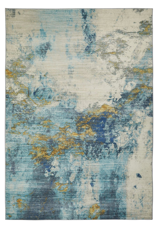 Lux Washable LUX04 BLUDG Rug - Love-Rugs