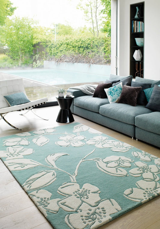 Matrix Devore Blue MAX12 Rug - Love-Rugs alternate image
