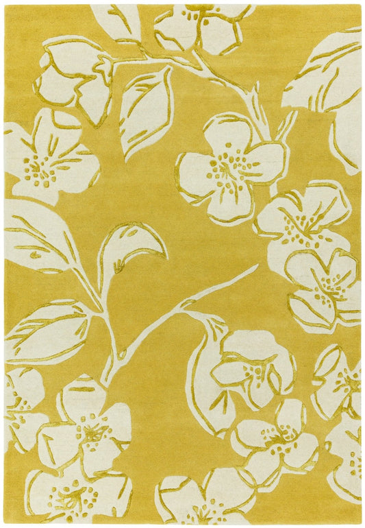 Matrix Devore Yellow MAX15 Rug - Love-Rugs