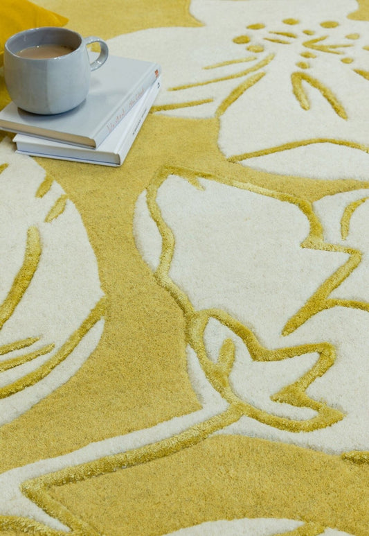 Matrix Devore Yellow MAX15 Rug - Love-Rugs alternate image