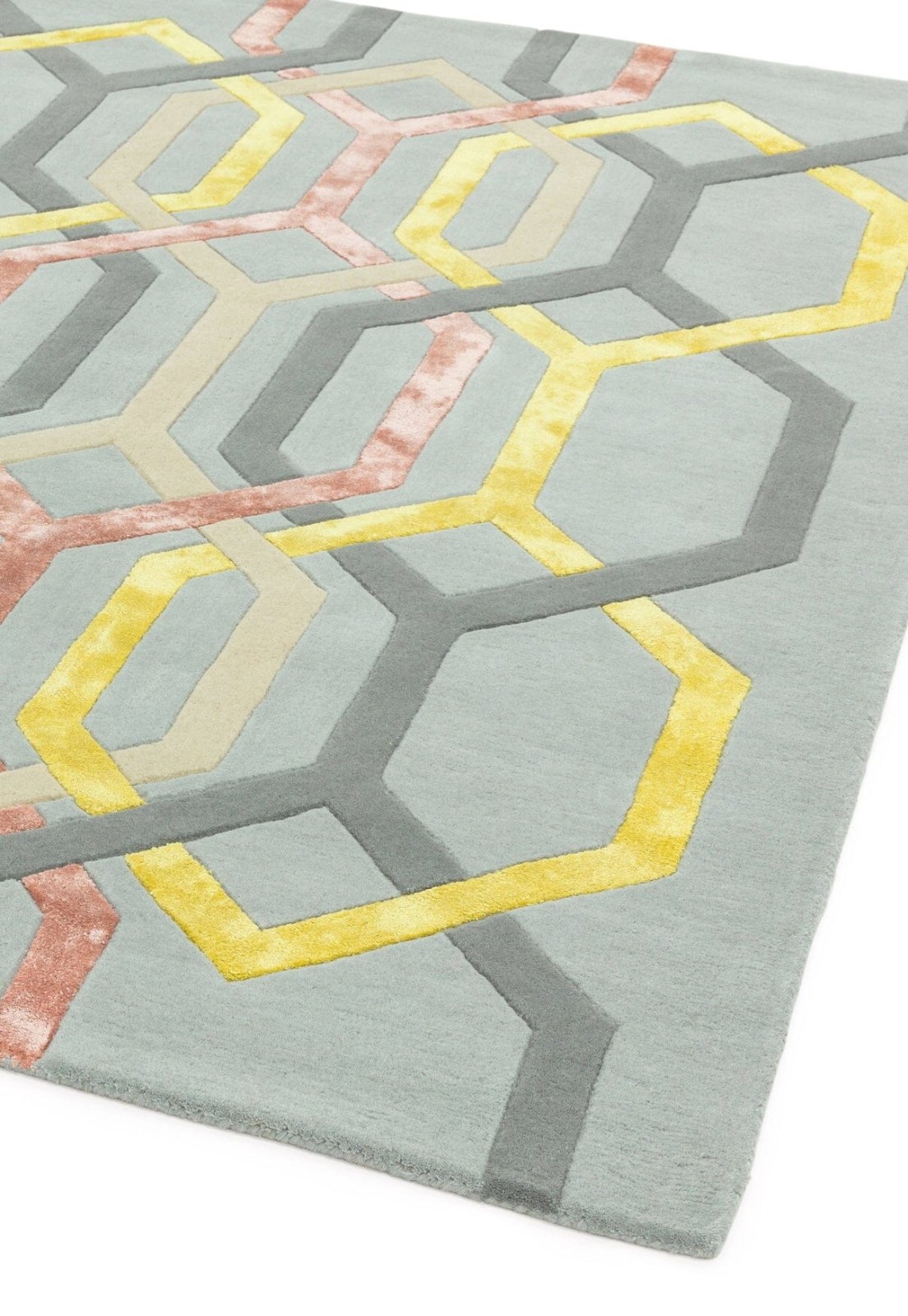 Matrix Hexagon Silver MAX67 Rug – Love-Rugs