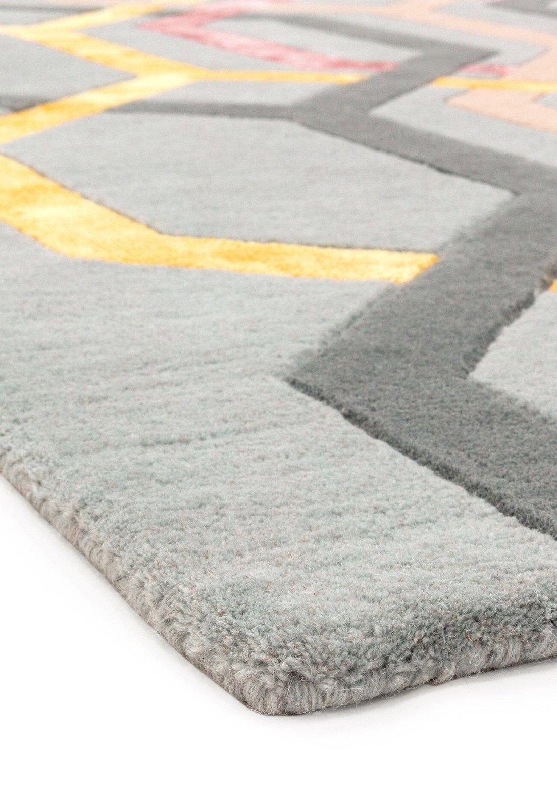 Matrix Hexagon Silver MAX67 Rug – Love-Rugs