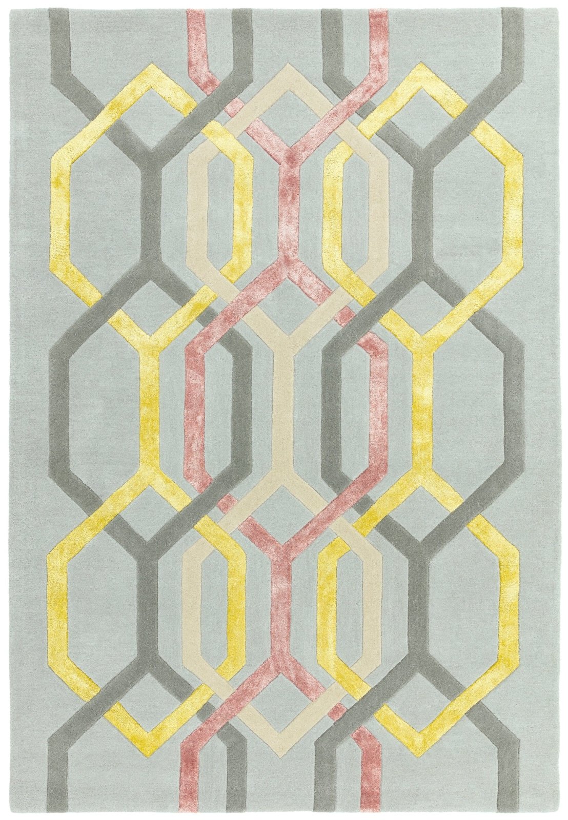 Matrix Hexagon Silver MAX67 Rug – Love-Rugs