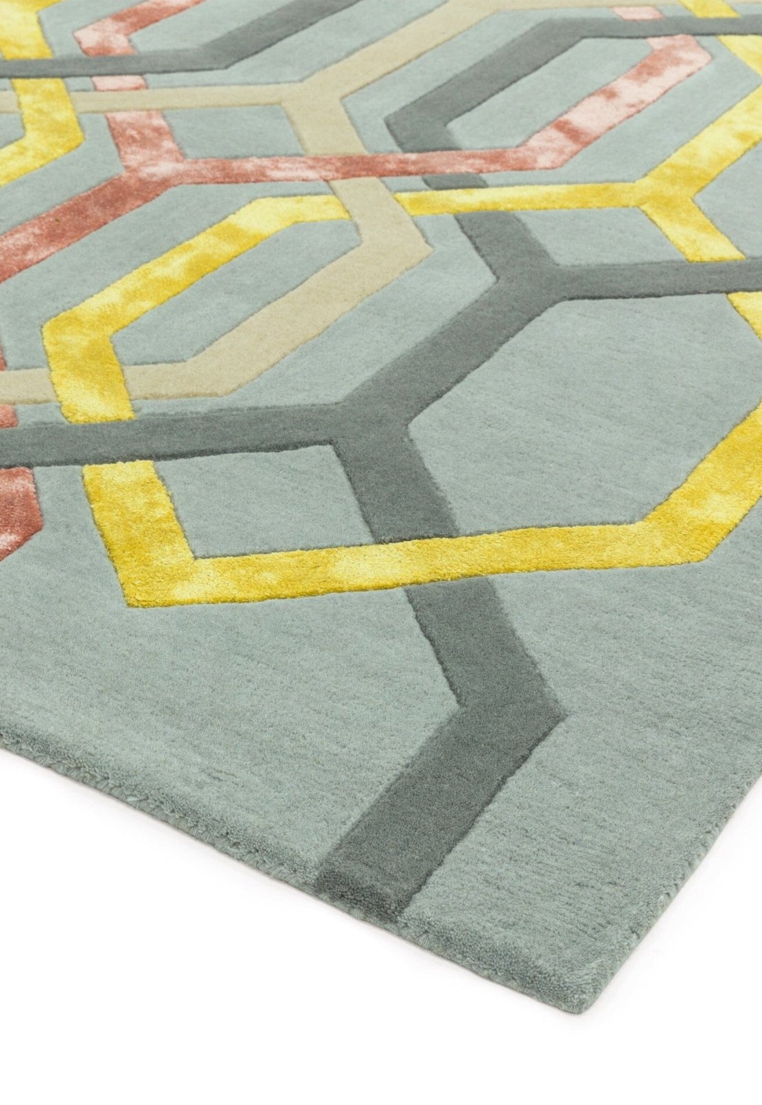 Matrix Hexagon Silver MAX67 Rug – Love-Rugs