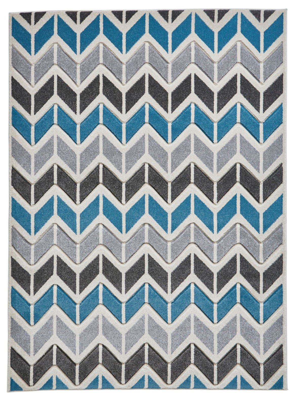 Matrix MT24 Grey / Blue Rug – Love-Rugs