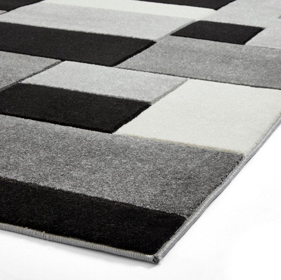 Matrix MT61 Grey/Black Rug – Love-Rugs