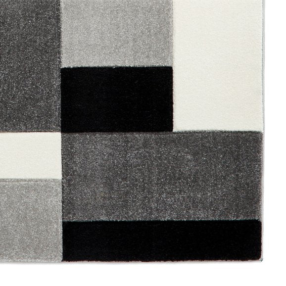 Matrix MT61 Grey/Black Rug – Love-Rugs
