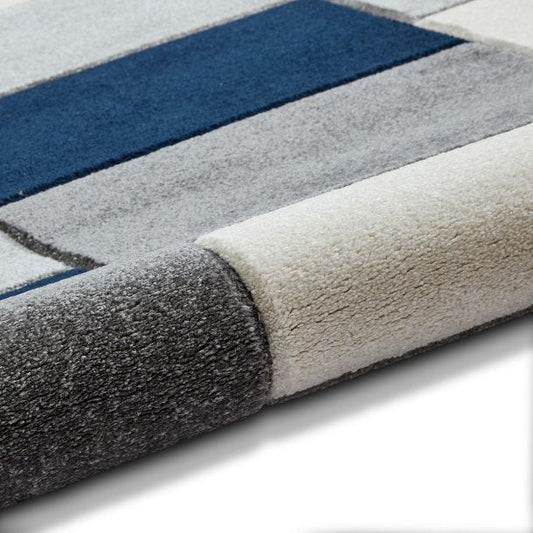 Matrix MT61 Grey/Navy Rug - Love-Rugs alternate image