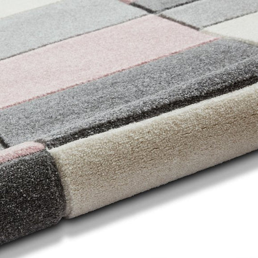 Matrix MT61 Grey/Rose Rug - Love-Rugs alternate image